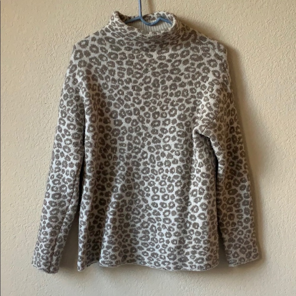 Christian Siriano Leopard Print Sweater